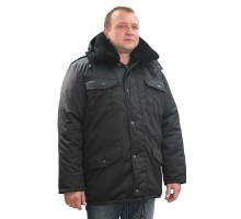 Куртка зима черная удлиненная